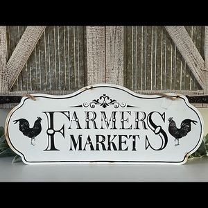 Farmer’s Market Metal Farmhouse Wall Decor